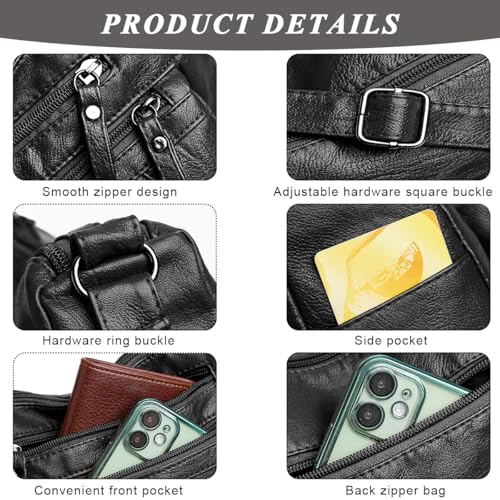 PALAY® Fashion Shoulder Bag for Women PU Leather Multi-Layer Compartment Sling Tote Crossbody Pouch Casual Travel Daily Commuting 3 PCS PALAY® Fashion Shoulder Bag for Women PU Leather Multi-Layer Compartment Sling Tote Crossbody Pouch Casual Travel Daily Commuting 3 PCS